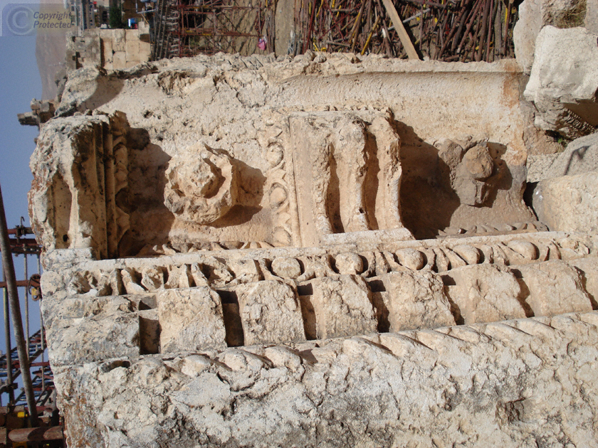 Detail of Roman Ruins in Baalbek